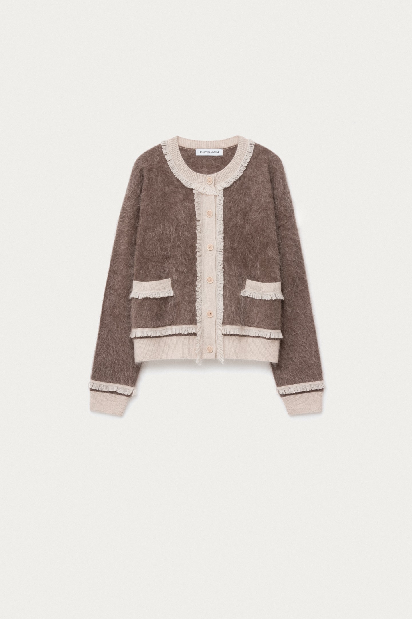Brushed Cashmere Cardigan